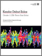 Kendor Debut Solos Tenor Sax Book with Online Audio Access cover